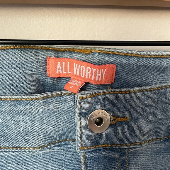 QVC All Worthy Blue Flare Jeans - Picture 5 of 10